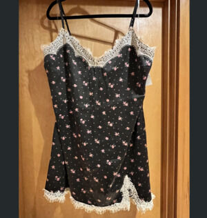 🌸 Arizona Floral Lace Trim Slip Dress – Plus Size XXXL | Date Night Vacation